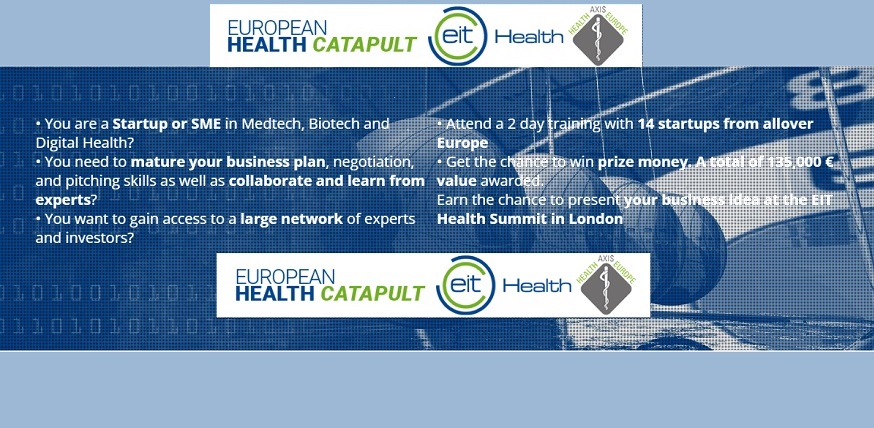 Apply now for EIT Health’s European Health Catapult Competition Apply now for EIT Health’s European Health Catapult Competition