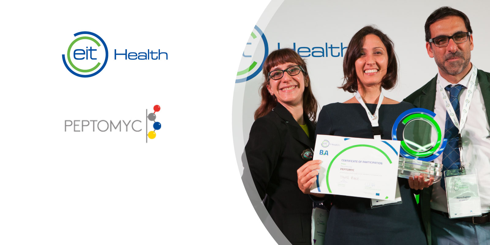 EIT Health-backed Peptomyc receives EUR 4.2 million in financing EIT Health-backed cancer therapy firm Peptomyc receives EUR 4.2 million in financing