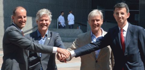 Martin Kern, Willem Jonker, Bertrand van Ee and Diego Pavia