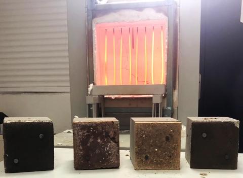 Recover fire-resistant tiles