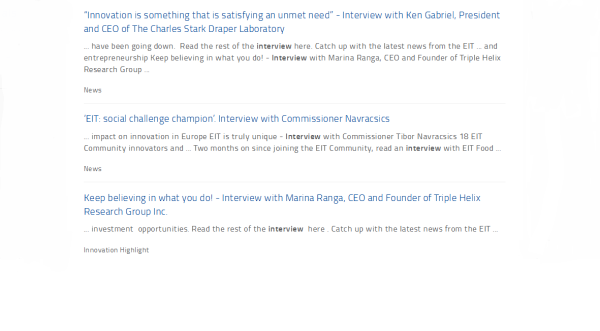 EIT interview collection