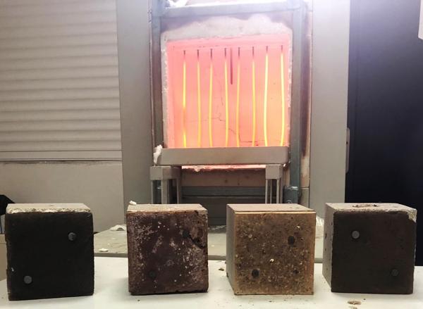 Recover fire-resistant tiles