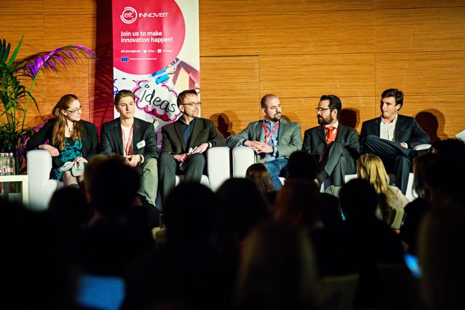 2016 EIT Venture Award Nominees: Genevieve Bergeret, Andreas Kunze, Rolf Kersten, Florian Schneider, Koen Koevoets, André Croft de Moura (from left to right)