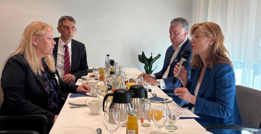 Meeting Commissioner Ekaterina Zaharieva at European Parliament